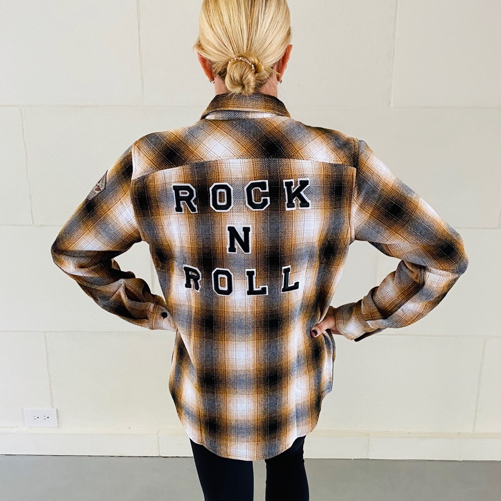 Rock and Roll American Eagle Small Flannel